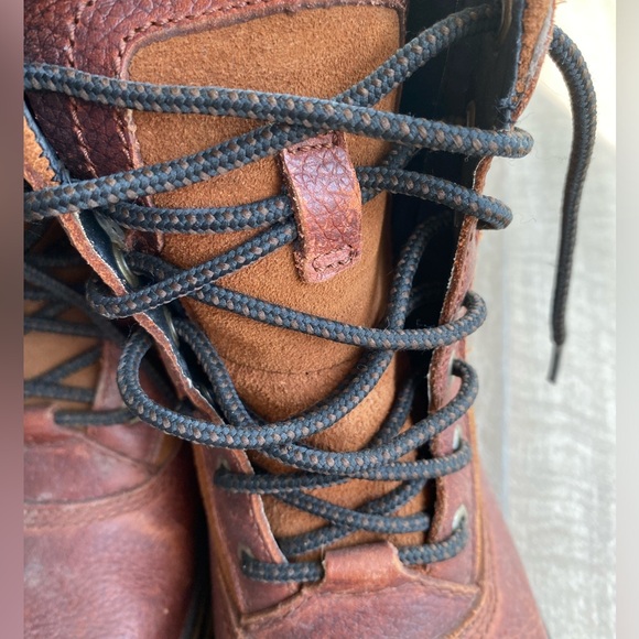 Vintage Cougar Corvair Leather & Suede Chunky Heel Boots - Picture 6 of 8